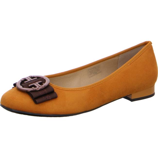 Yellow Ara Shoes Ballet Pumps Pisa Women\'s Ballerina | ARA741GWC