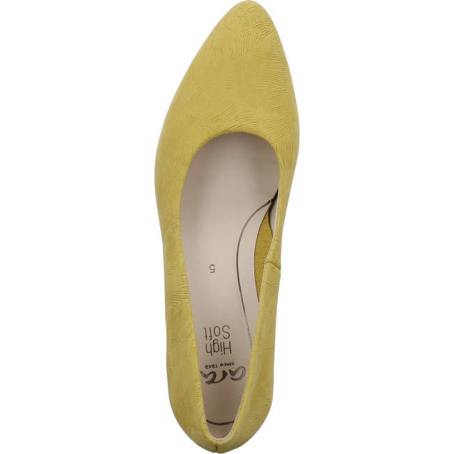 Yellow Ara Shoes Court Shoes London Sole Women's Pumps | ARA871HVY