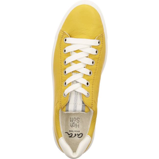 Yellow Ara Shoes Courtyard Sole Women's Sneakers | ARA047CSW