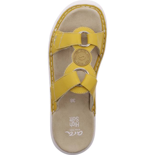 Yellow Ara Shoes Courtyard Sole Women's Mules | ARA289NBX