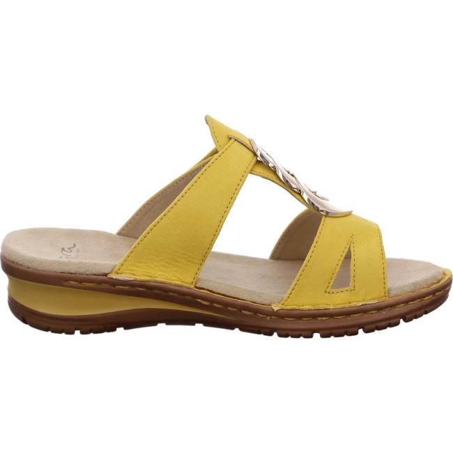 Yellow Ara Shoes Hawaii Sole Women's Mules | ARA371YIG