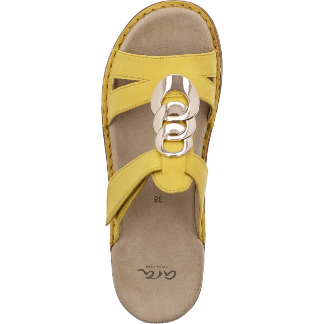 Yellow Ara Shoes Hawaii Sole Women's Mules | ARA371YIG