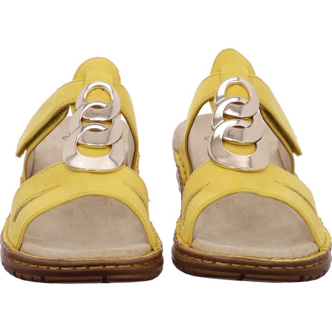 Yellow Ara Shoes Hawaii Sole Women's Mules | ARA371YIG