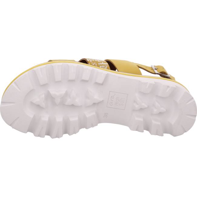 Yellow Ara Shoes Kopenhagen Sole Women's Sandals | ARA598XAM