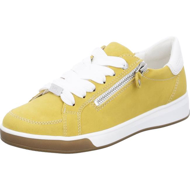 Yellow Ara Shoes Lace-ups Rom Sole Women\'s Sneakers | ARA362PSB