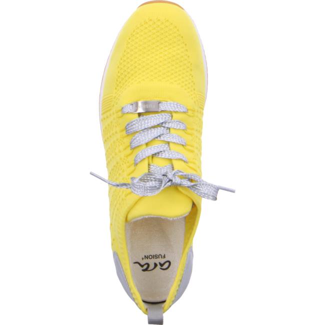 Yellow Ara Shoes Lissabon Women's Sneakers | ARA468WIR