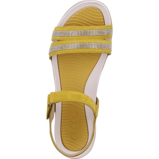 Yellow Ara Shoes Nepal Sole Women's Sandals | ARA387WNC