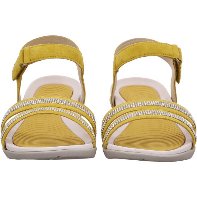 Yellow Ara Shoes Nepal Sole Women's Sandals | ARA387WNC